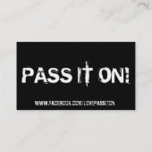 VERLIES HET OP KAARTEN VISITEKAARTJE (Achterkant)