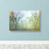 Verlies in de mist canvas afdruk (Insitu (Houten vloer))