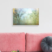 Verlies in de mist canvas afdruk (Insitu (Woonkamer))