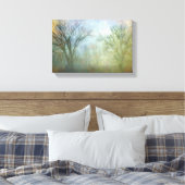 Verlies in de mist canvas afdruk (Insitu (Slaapkamer))