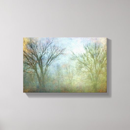 Verlies in de mist canvas afdruk (Voorkant)