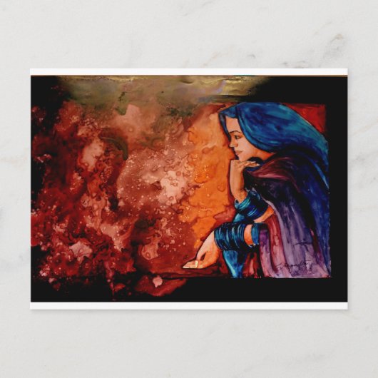 Verlies in gedachten briefkaart (Voorkant)