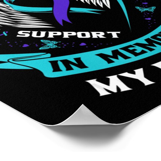 Verlies in het geheugen van mijn broer suïcide Awa Poster (Hoek)