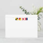 VERLIES IN kleurrijke Nautical Signal-vlaggen (Staand voorkant)