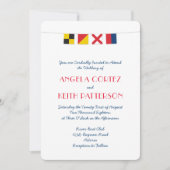 VERLIES IN kleurrijke Nautical Signal-vlaggen Kaart (Voorkant)