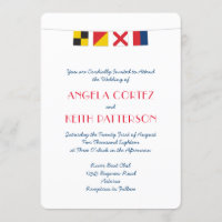 VERLIES IN kleurrijke Nautical Signal-vlaggen