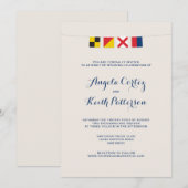 VERLIES IN kleurrijke Nautical Signal-vlaggen Kaart (Voorkant / Achterkant)