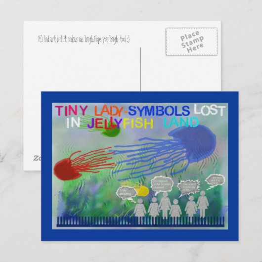 Verlies in kwallen briefkaart (Voorkant / Achterkant)