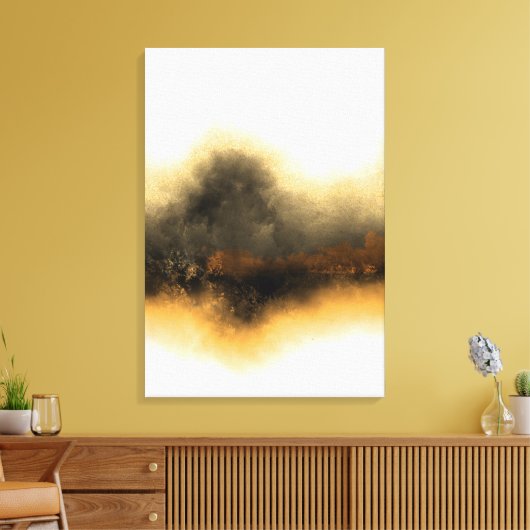 VERLIES IN MISTY GOLD CANVAS AFDRUK (Insitu (Woonkamer))