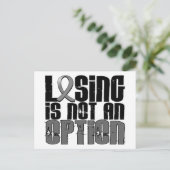 Verlies is geen optie voor hersenkanker briefkaart (Staand voorkant)