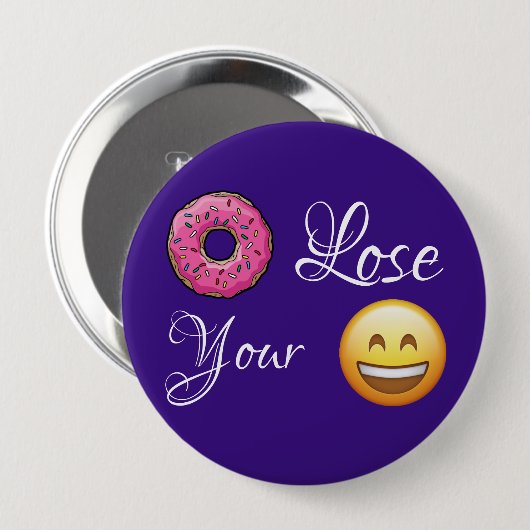 Verlies je Button. Ronde Button 4,0 Cm (Voorkant /achterkant)