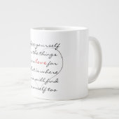 Verlies je eigen jumbo-mok grote koffiekop (Voorkant rechts)