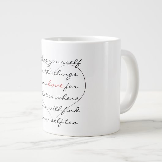 Verlies je eigen jumbo-mok grote koffiekop (Voorkant rechts)