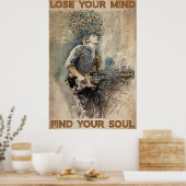 Verlies je geest Vind je ziel Poster (Keuken)