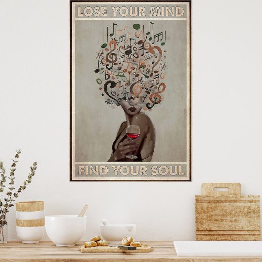 Verlies je geest Vind je ziel Poster (Keuken)