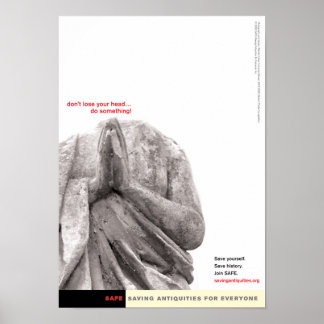 Verlies je hoofd poster niet