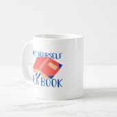 Verlies je zelf in een boek koffiemok (Voorkant links)