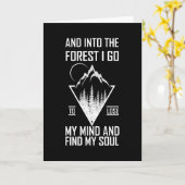 VERLIES JE ZIN EN IN HET BOS GA IK Grappig Kaart (Gele Bloem)