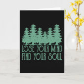 VERLIES JE ZIN Funny Wandelen Wandelaars Zwervers Kaart (Gele Bloem)