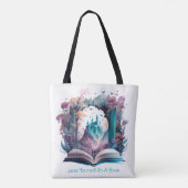 Verlies jezelf in een boek tote bag (Achterkant)