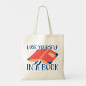 Verlies jezelf in een boek Typografie Tote Bag (Achterkant)