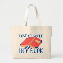Verlies jezelf in een boek Typografie Tote Bag