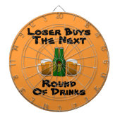 VERLIES KOPEN VOLGENDE ROND Funny Beer Mokken Dartbord (Voorkant)