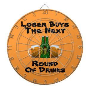 VERLIES KOPEN VOLGENDE ROND Funny Beer Mokken Dartbord