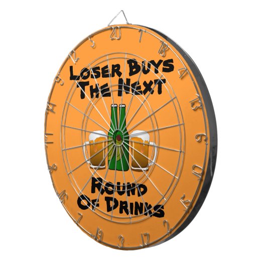 VERLIES KOPEN VOLGENDE ROND Funny Beer Mokken Dartbord (Voorkant Rechts)