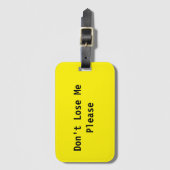 Verlies me niet bagagelabel (Voorkant (verticaal))