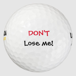 Verlies me niet grappig golfballen