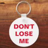 Verlies me niet sleutelhanger (Voorkant)
