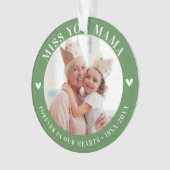 Verlies Memorial Keepsake Foto Modern Ornament (voorkant)