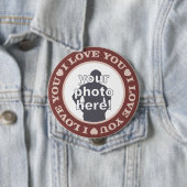 VERLIES MET DE aangepaste PHOTO-knop (groot) Ronde Button 4,0 Cm (In situ)