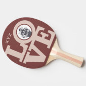 VERLIES MET JE PHOTO-aangepast pingelen pongpeddel Tafeltennisbatje (Zijkant)