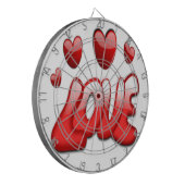 VERLIES MET RODE HARTEN DARTBORD (Voorkant Links)