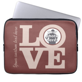VERLIES MET UW PHOTO aangepaste laptophoezen Laptop Sleeve