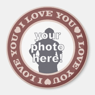 VERLIES MET UW PHOTO-aangepaste magneet