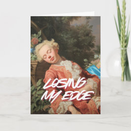 "Verlies Mijn Rand" Kunst Wenskaart Feestdagen Kaart