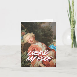 "Verlies Mijn Rand" Kunst Wenskaart Kaart