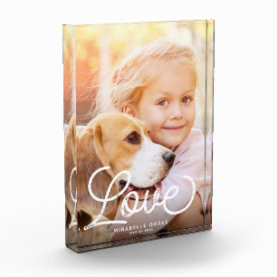 VERLIES Moderne kalligrafie Eenvoudige familie Kee Fotoblokken