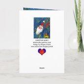 VERLIES MUSICAL SANTA XMAS PARTIJ FEESTDAGEN KAART (Achterkant)