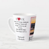 VERLIES NOOIT AANgepaste foto Latte Mok (Linkerhoek)