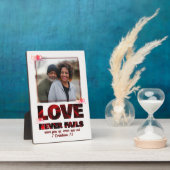 VERLIES NOOIT Christelijk Foto Valentijnse Fotoplaat (Zijkant)