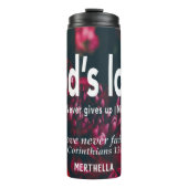 VERLIES NOOIT DE Christelijke, persoonlijke Thermosbeker (Voorkant)