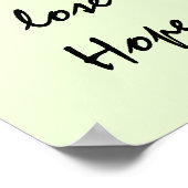 VERLIES NOOIT HOOP. POSTER (Hoek)