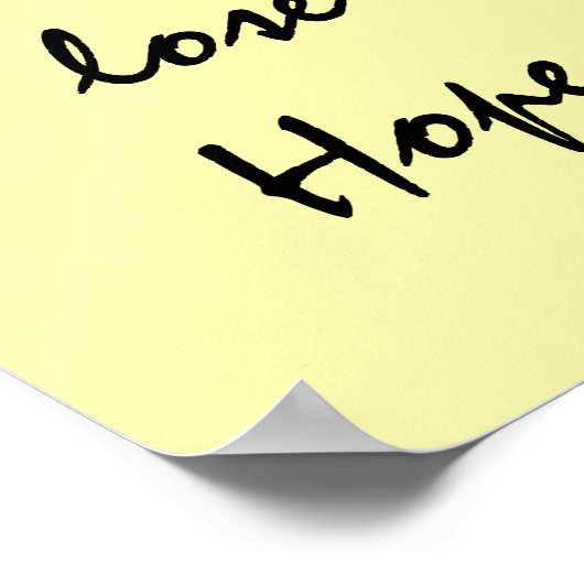 VERLIES NOOIT HOOP. POSTER (Hoek)