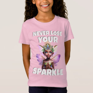 Verlies nooit je fonkelende sprookjesprinses carto t-shirt