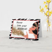 "Verlies nooit je kraag!" Kaart (Gele Bloem)