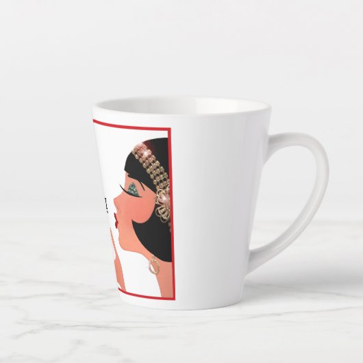 "Verlies nooit je kraag!" Latte Mok (Rechts)